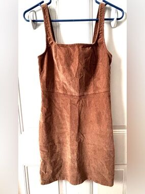 Hollister Rust Brown Corduroy Tank Dress